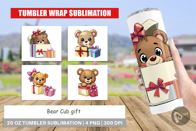 Tumbler Bear Cub Gift