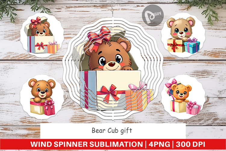 Wind Spinner Bear Cub Gift