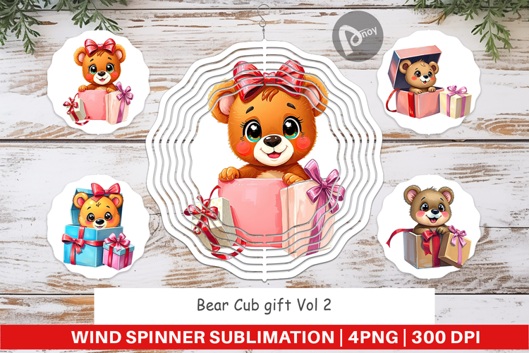 Wind Spinner Bear Cub Gift