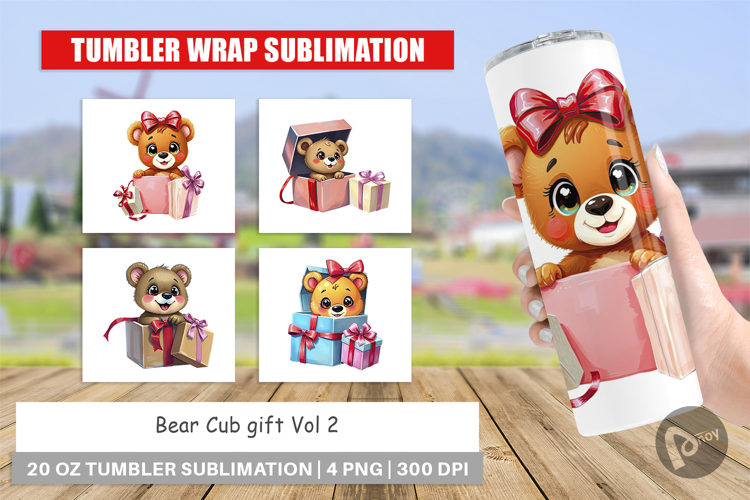 Tumbler Bear Cub Gift