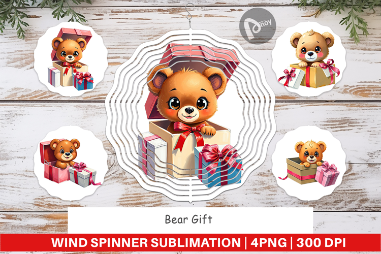 Wind Spinner Bear Gift