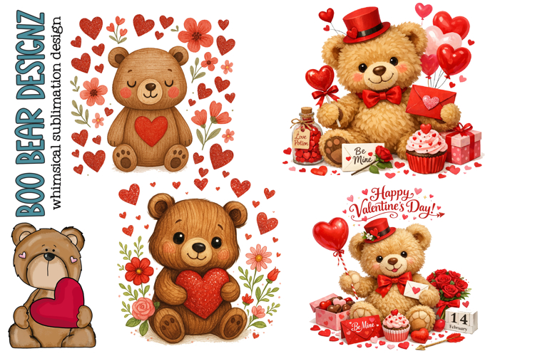 Valentines Day Bear Clipart