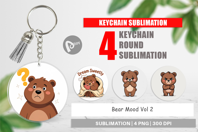 Keychain Bear Mood