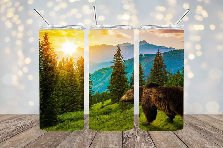 Bear Overlook - 20oz Sublimation - PhotoShop Design