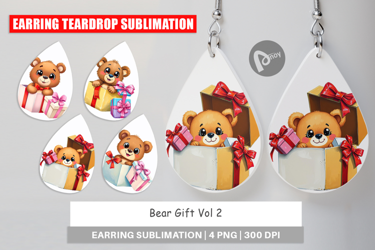 Earring Bear Gift