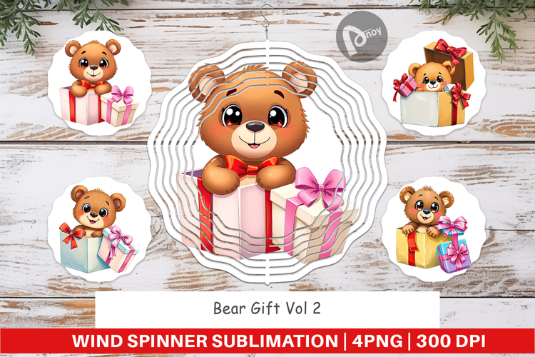 Wind Spinner Bear Gift