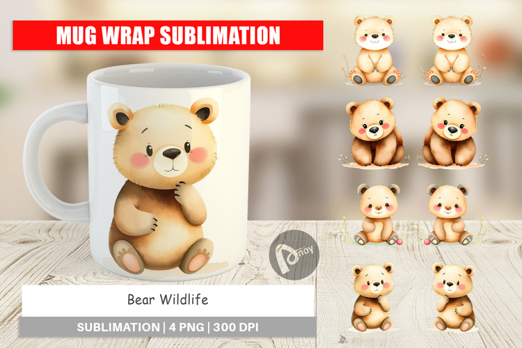 Mug Wrap Bear Wildlife