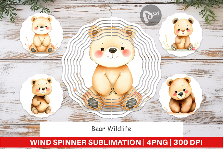 Wind Spinner Bear Wildlife