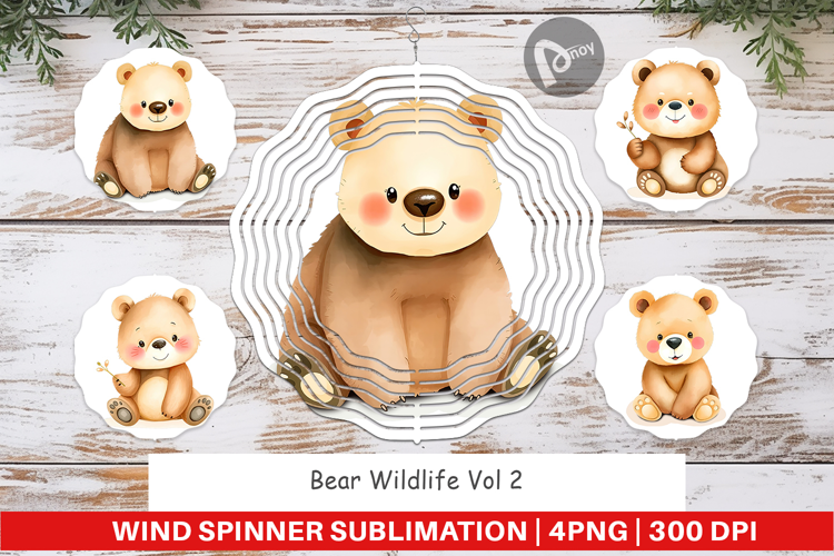 Wind Spinner Bear Wildlife