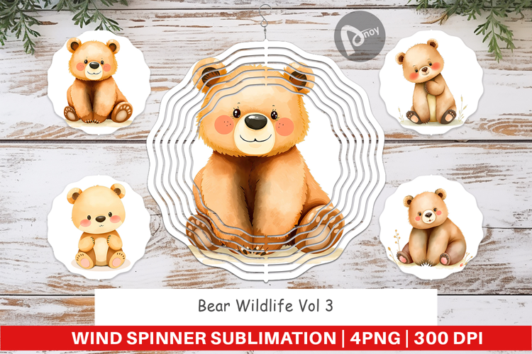 Wind Spinner Bear Wildlife
