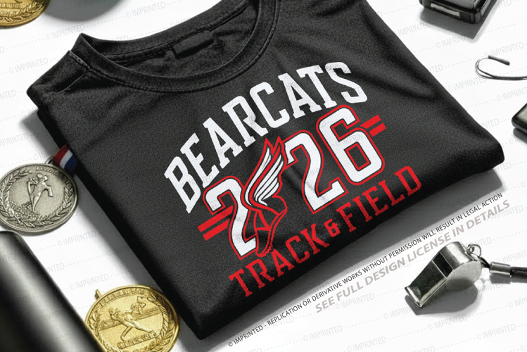 Bearcat Track and Field SVG