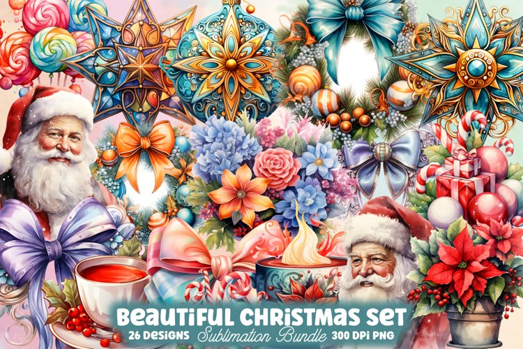 Beautiful Christmas Set Clipart Bundle,Beautiful Christmas Clipart, Beautiful Christmas Clipart Bundle, Beautiful Christmas Watercolor, Watercolor Beautiful Christmas, Beautiful Christmas Sublimation, Beautiful Christmas, Beautiful Christmas Clip Art, Bea