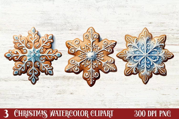 Beautiful Christmas Watercolor Clipart, Beautiful Christmas