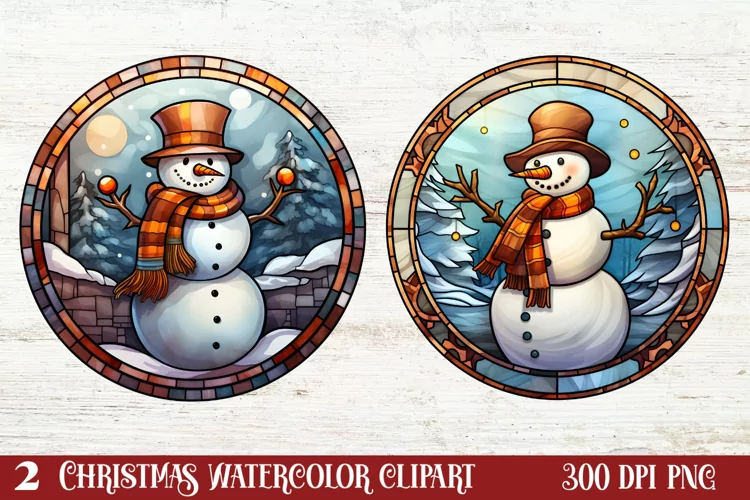 Beautiful Christmas Watercolor Clipart, Beautiful Christmas