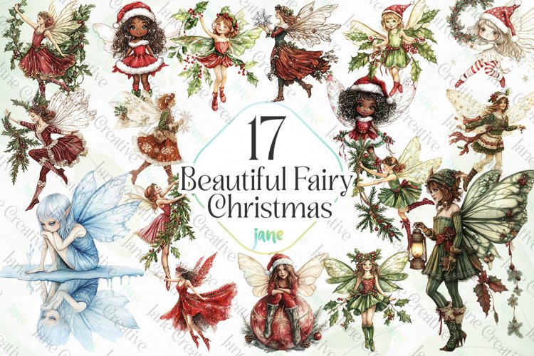 Beautiful Fairy Christmas Sublimation