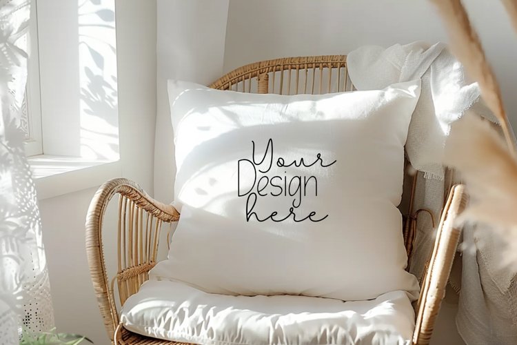 Beautiful-Square-Pillow Mockup
