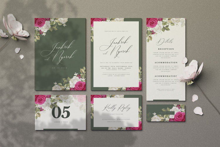 Wedding Invitation Card Template Image 13
