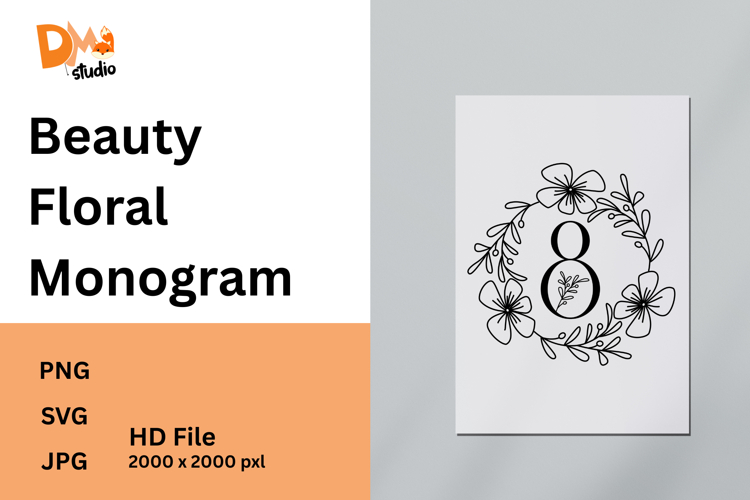Beauty Floral Monogram