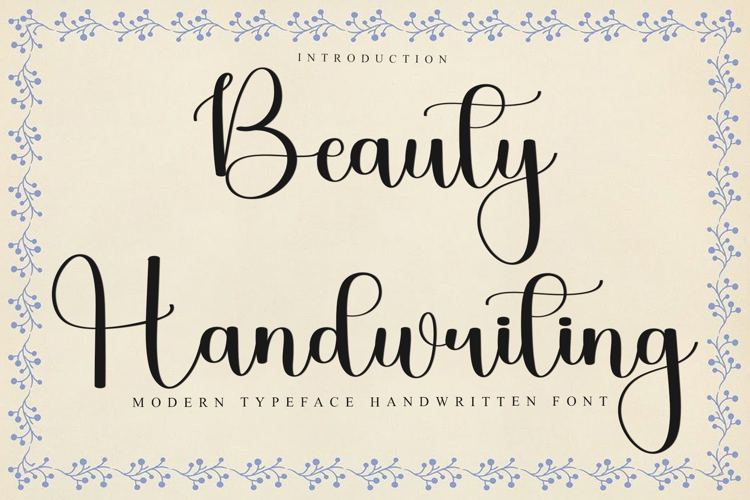 Beauty Handwriting example image 1