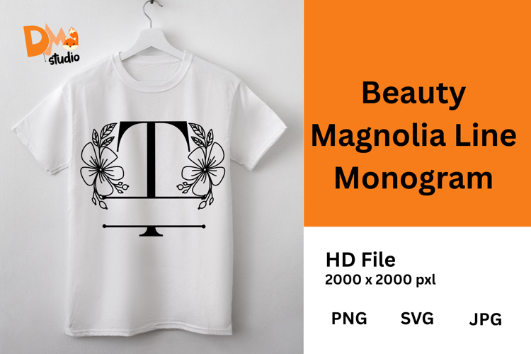 Beauty Magnolia Line Monogram