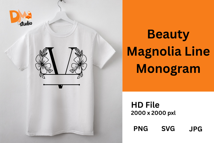 Beauty Magnolia Line Monogram