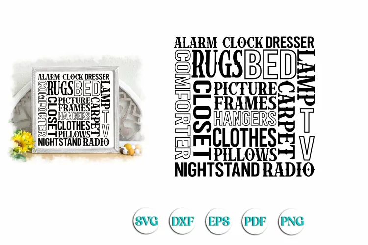 Bedroom Subway Art svg