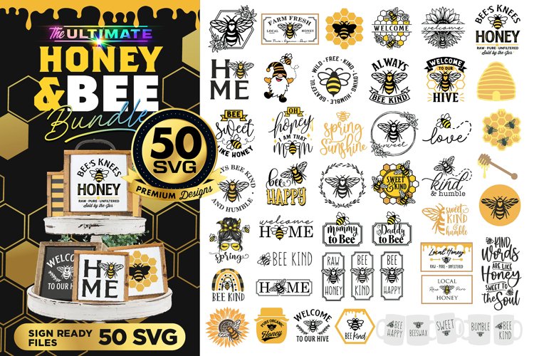 Bee SVG | Free & Premium Cutting Files | Design Bundles