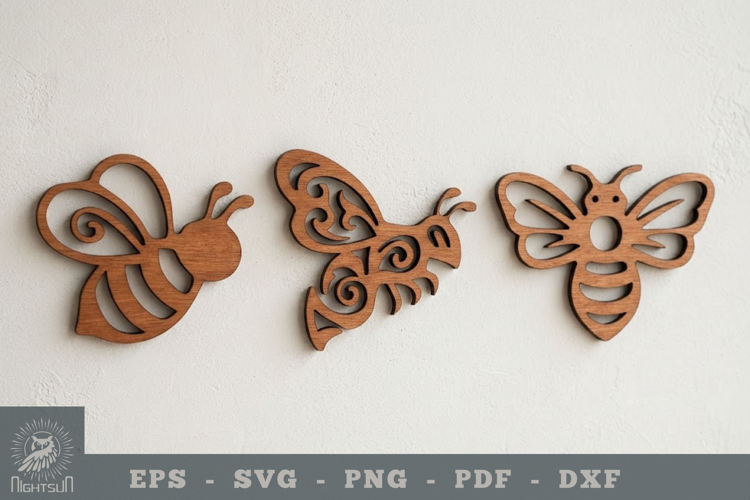 Bee Lasercut Wall Decoration