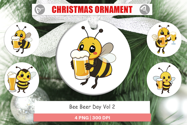 Ornament Bee Beer Day