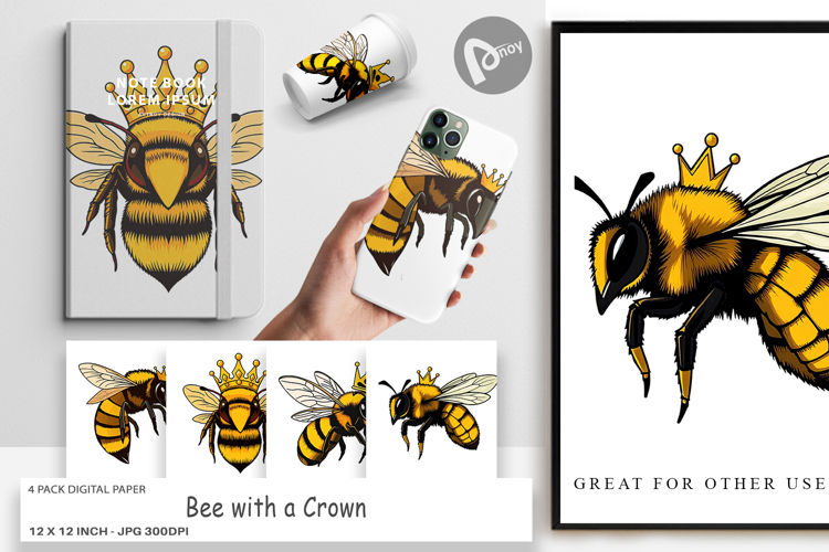Bee Scrapbook Paper