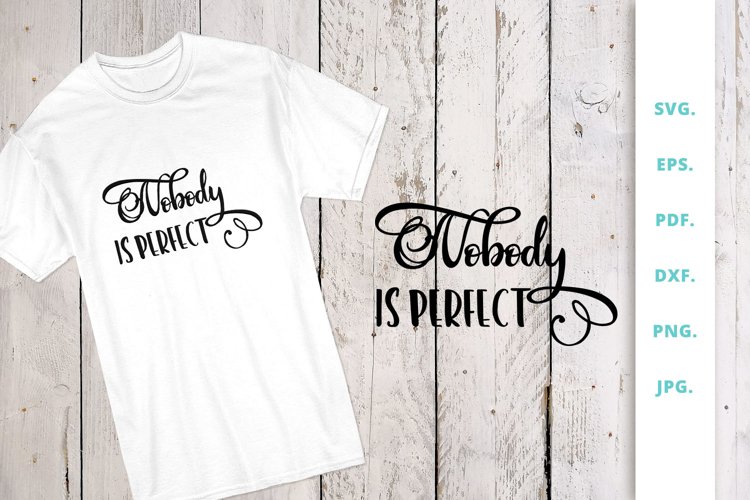 Nobody is perfect example image 1