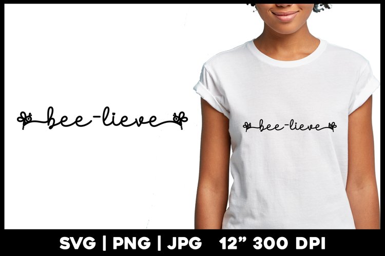 Bee-lieve | Motivational Quote example image 1