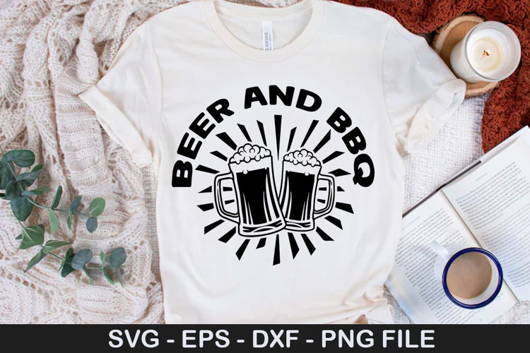 Beer and BBQ - Barbecue SVG Design