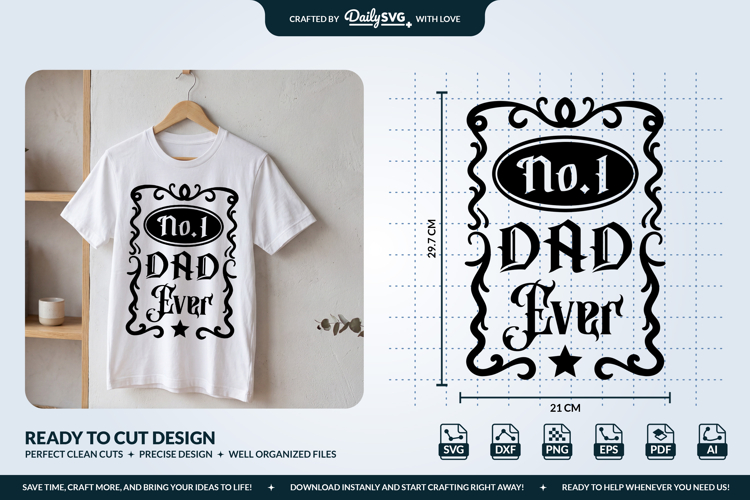 Best Dad Beer Label SVG - Fathers Day Gift Design