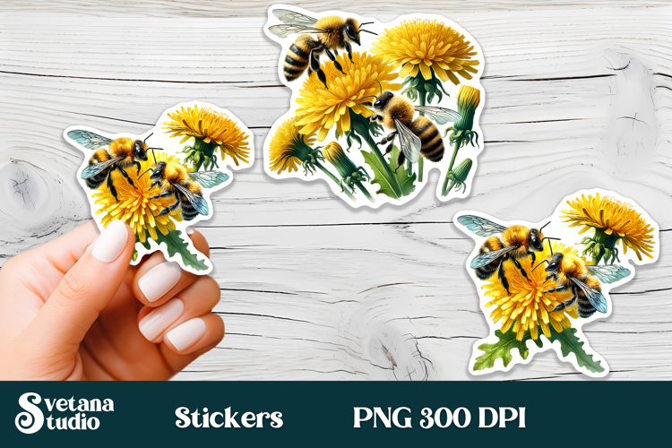 Flower With Bee Clipart Image 2