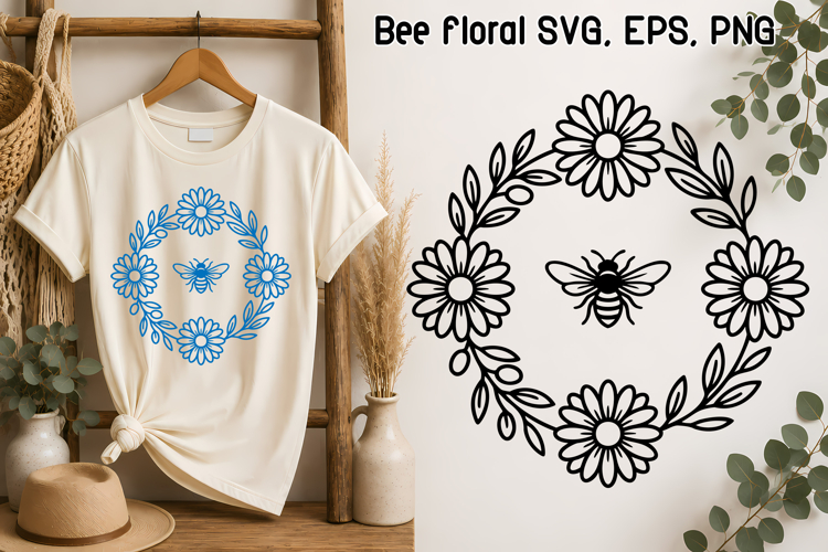 Vintage Bee Svg Image 7