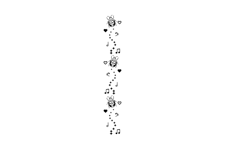 Beetle black illustration pattern art element concept