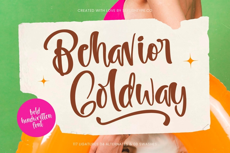 Behavior Goldway - Bold Handwritten Font