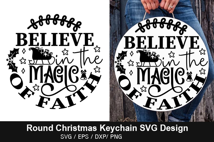 Round Keychain Svg Image 3