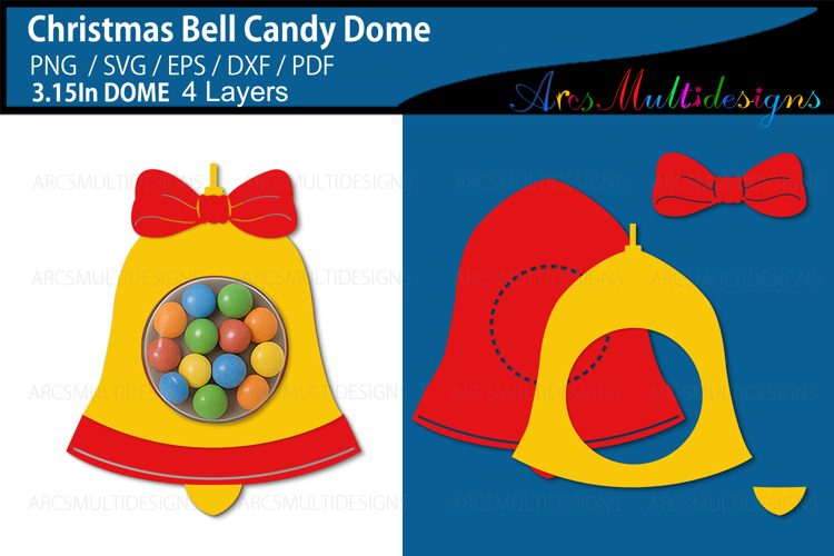 Christmas Bell candy Dome