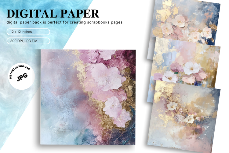 Paint Background Brushstroke Wall Art Digital Paper