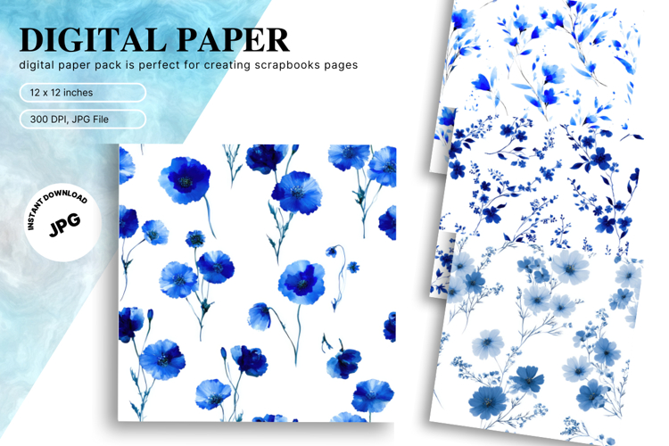 Flower Pattern Background Wallpaper Digital Paper_38