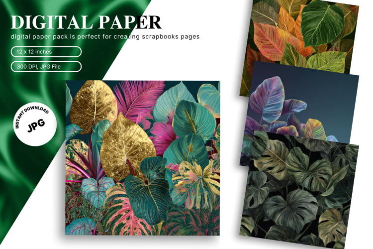Monstera Leaf Clipart Image 4