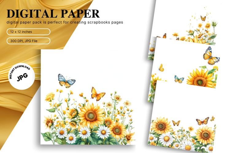 Sunflower Background Image 2