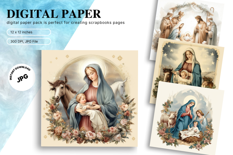 Nativity Scene Clipart Image 10