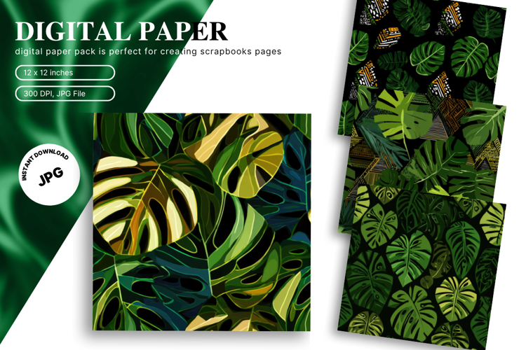 Monstera Leaf Clipart Image 7