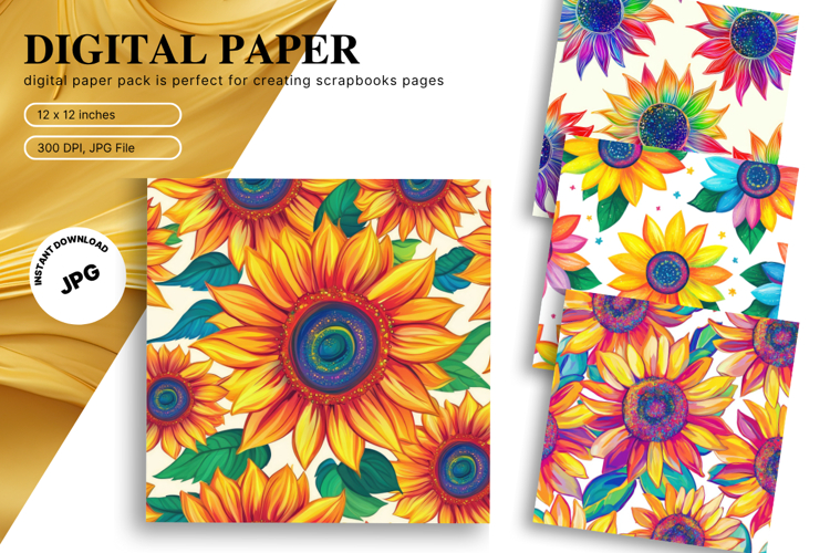 Sunflower Background Image 12