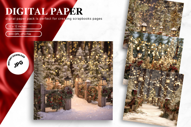 Snow Christmas Backgrounds Image 15