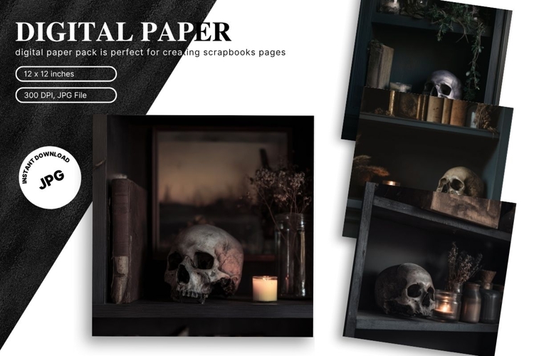 Halloween Background Ghost Scary Tomb Wallpaper Backdrop23