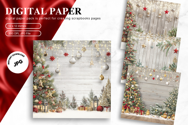 Snow Christmas Backgrounds Image 12
